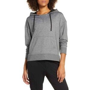 Zella Zellness Cozy Grey Pullover Hoodie Sweatshirt Sz L